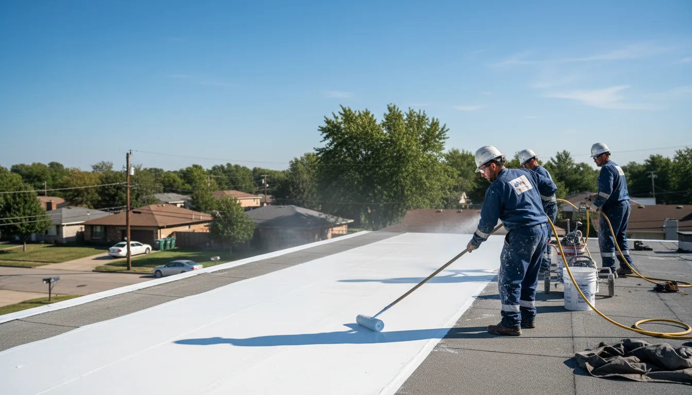 Commercial roof coating in Troy, OH near me